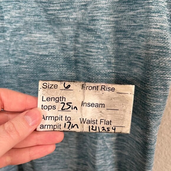 Lululemon Athletica Racerback Swiftly Tank Top Size 6 heather blue - Picture 6 of 8